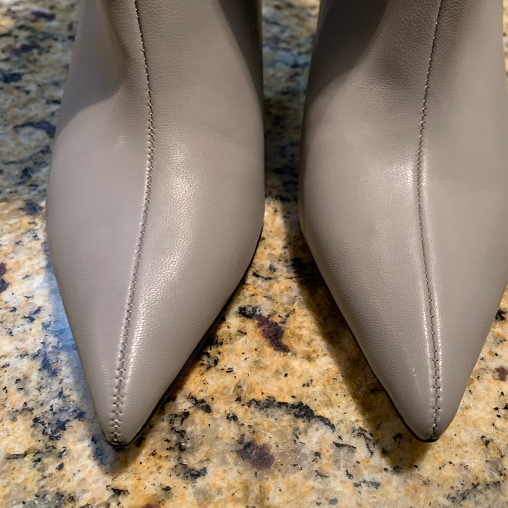 Versatile gray booties.